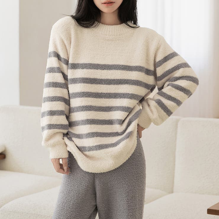 アイボリー×グレー | ルームウェア レディース 全2色 | teddyshop