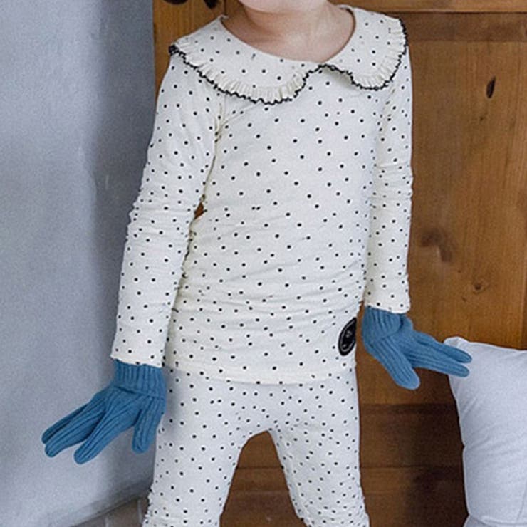 アイボリー×ドット | キッズ パジャマ 全4色 | Kids Teddy