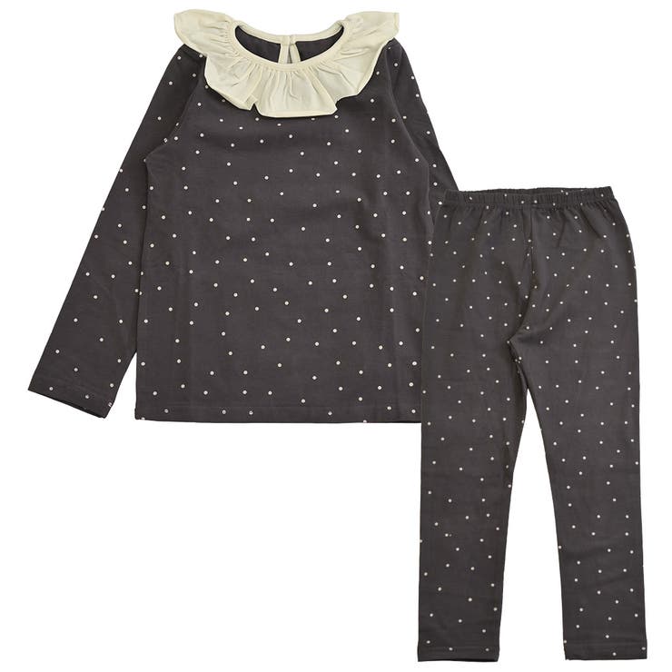 チャコール×ドット | キッズ パジャマ 全6色 | Kids Teddy