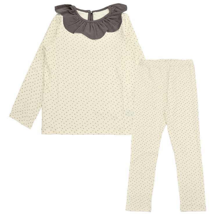 アイボリー×フラワー | キッズ パジャマ 全6色 | Kids Teddy