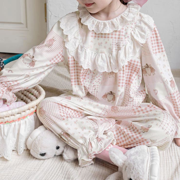 キャット×レッド | キッズ パジャマ 全4色 | Kids Teddy