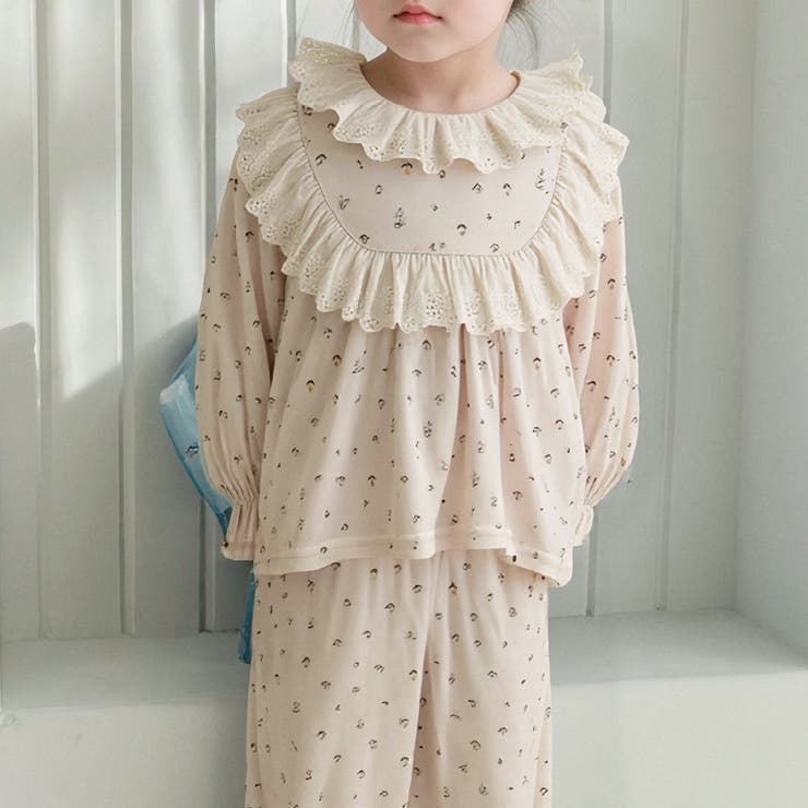 小花×アプリコット | キッズ パジャマ 全4色 | Kids Teddy