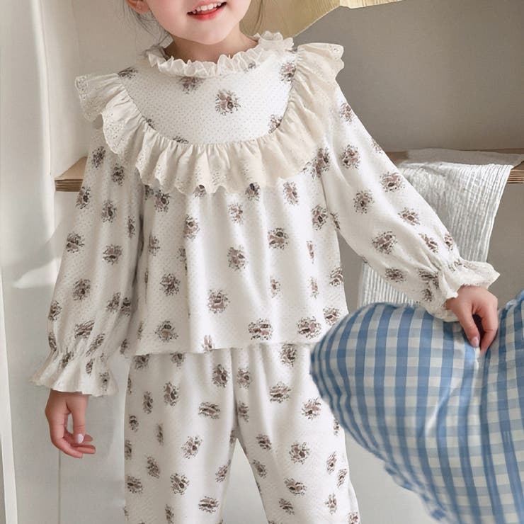 フラワー×ドット | キッズ パジャマ 全4色 | Kids Teddy