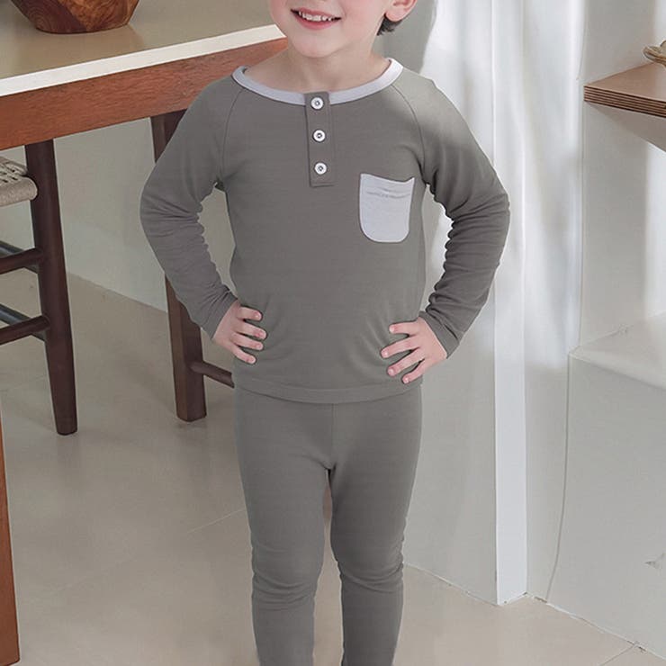 ダークグレー | キッズ パジャマ 全5色 | Kids Teddy