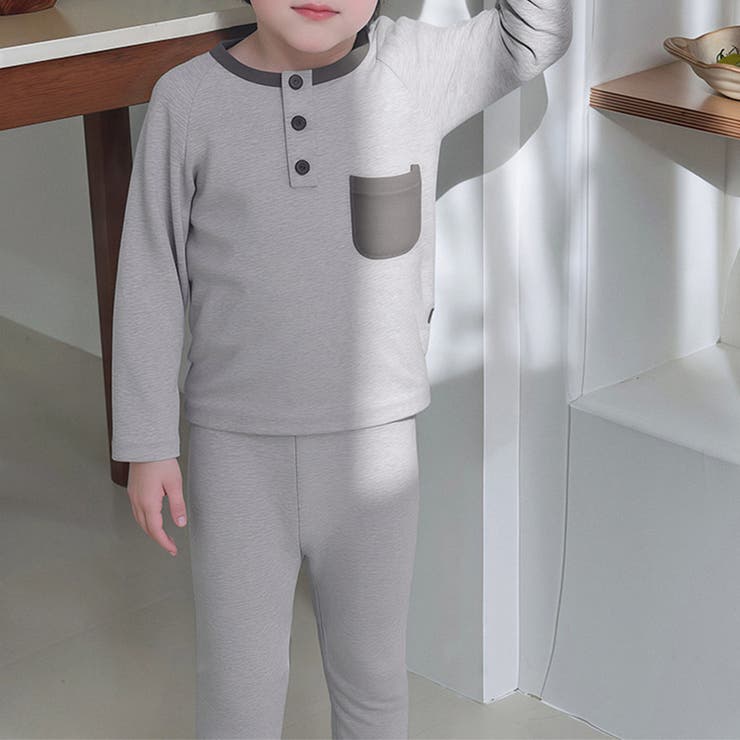 杢グレー | キッズ パジャマ 全5色 | Kids Teddy