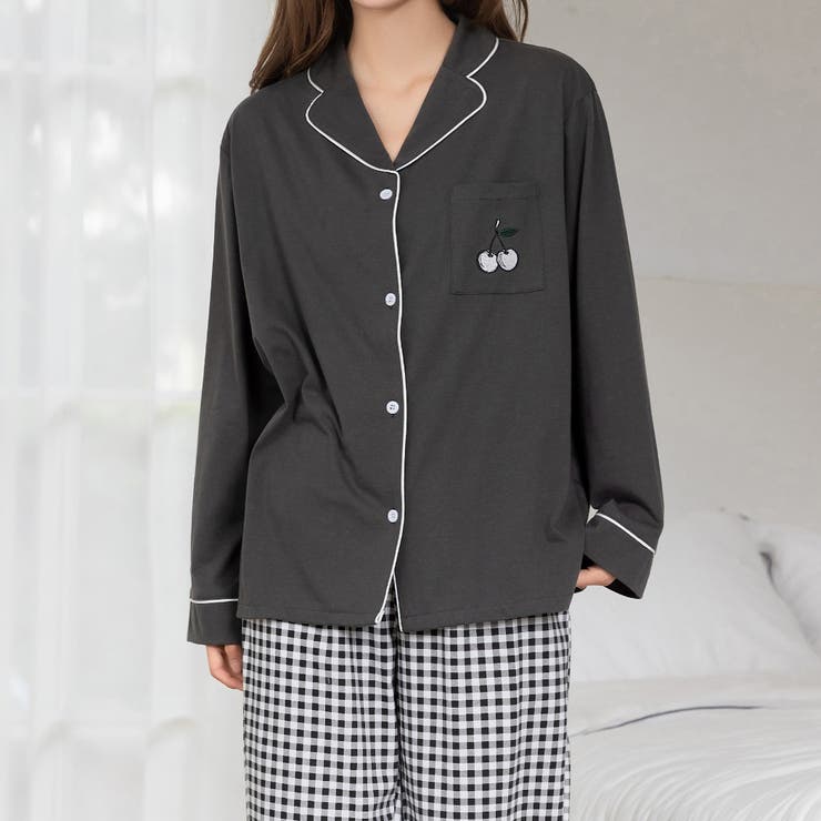 チャコール×ブラック | ルームウェア レディース 全3色 | teddyshop