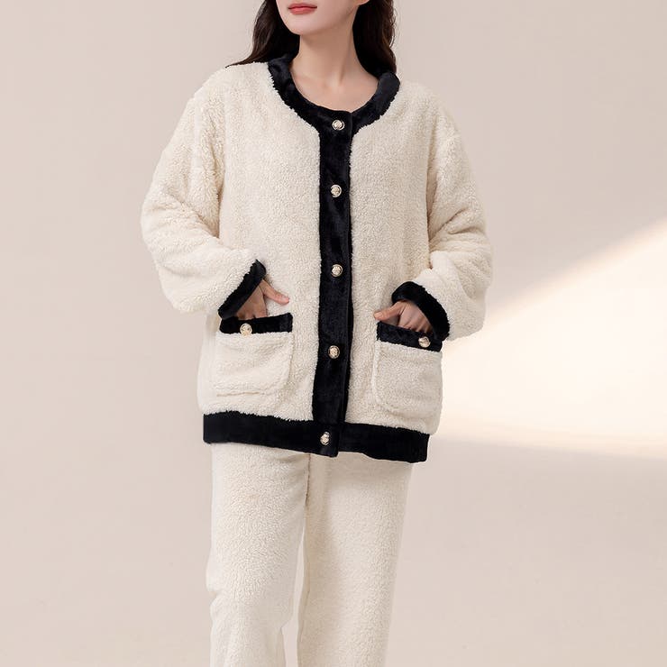 アイボリー | ルームウェア レディース 長袖 | teddyshop