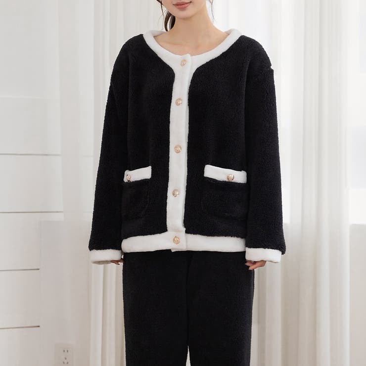 ブラック | ルームウェア レディース 長袖 | teddyshop