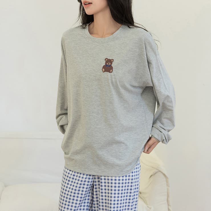 グレー×ブルー | ルームウェア レディース 全3色 | teddyshop