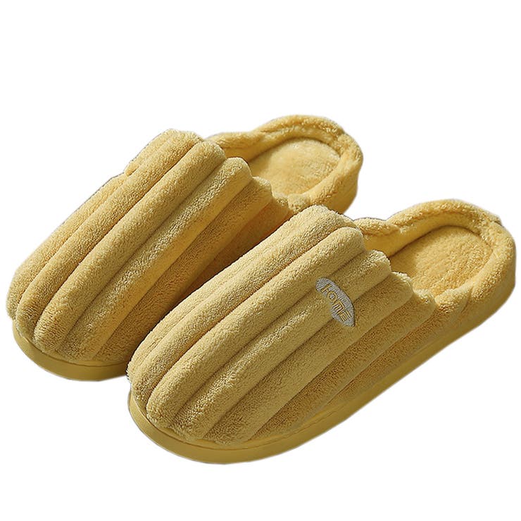 A：イエロー | スリッパ ルームシューズ もこもこ | teddyshop