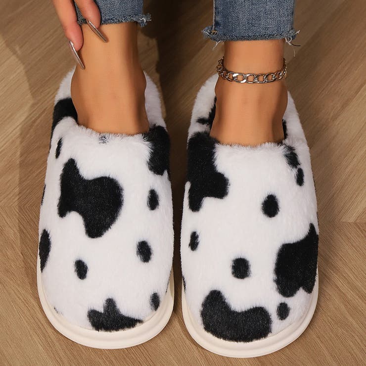 ブラック | スリッパ 起毛 全4色 | teddyshop