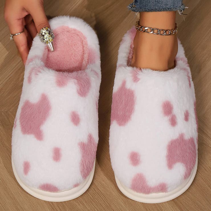 ピンク | スリッパ 起毛 全4色 | teddyshop