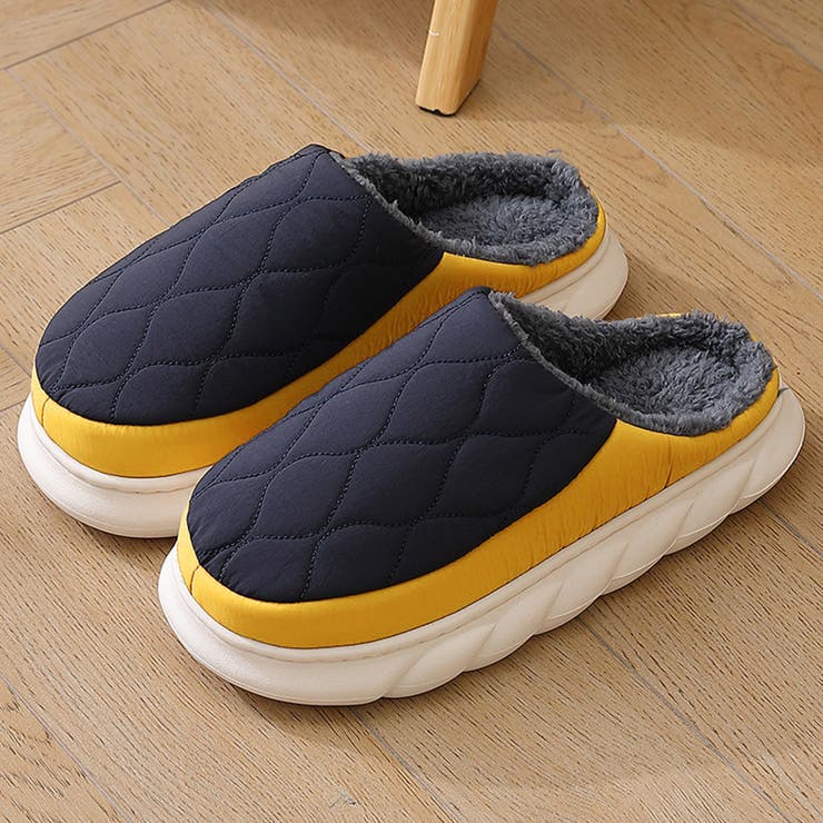 ネイビー | ボア スリッパ 全3色 | teddyshop