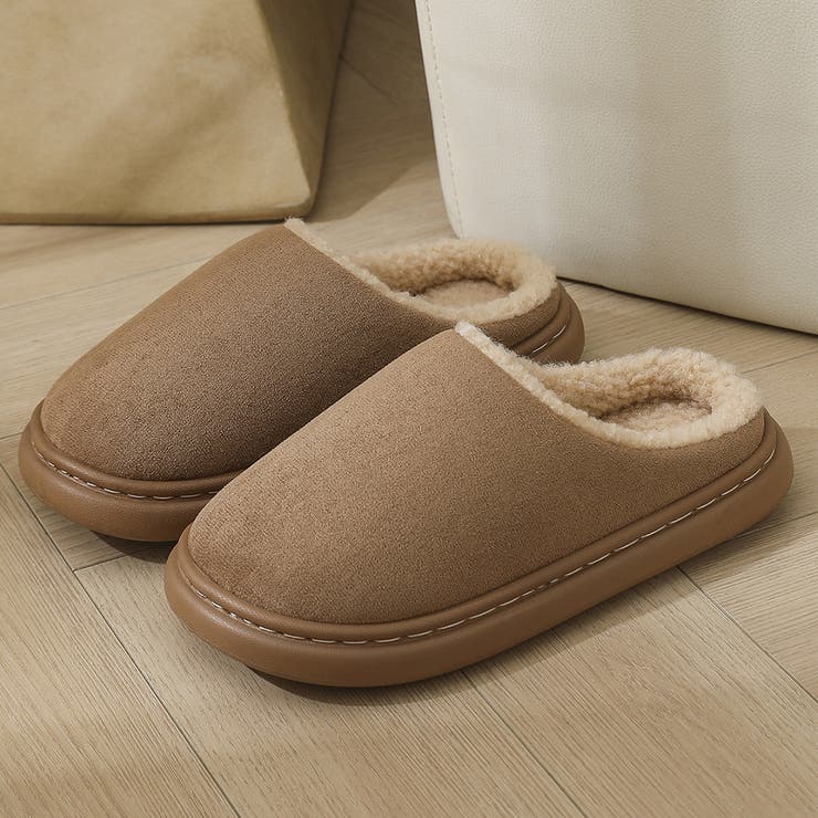 ライトブラウン | ボア スリッパ 全3色 | teddyshop