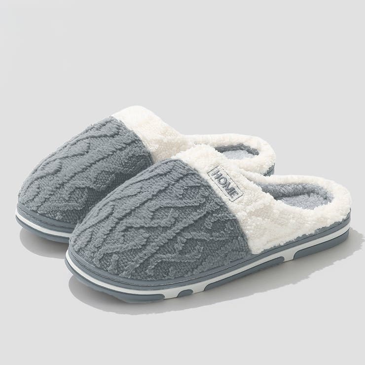 グレー | ボア スリッパ 全4色 | teddyshop