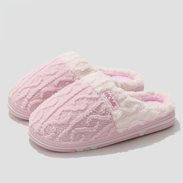 ピンク | ボア スリッパ 全4色 | teddyshop