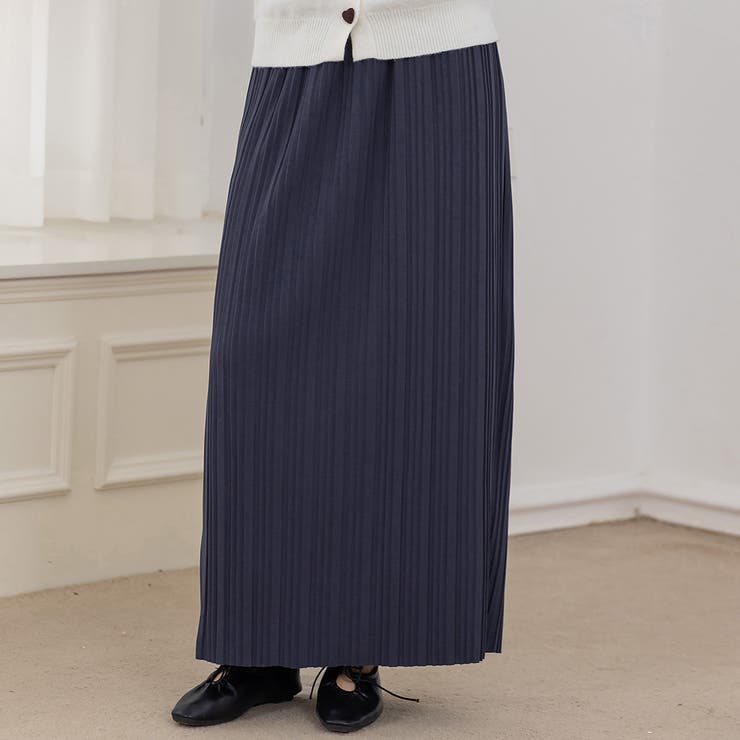 チャコール | プリーツスカート ロング 全3色 | teddyshop