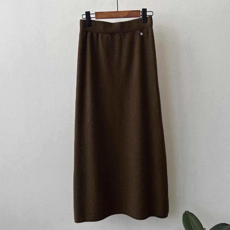 ダークブラウン | リブ ニット 全4色 | teddyshop