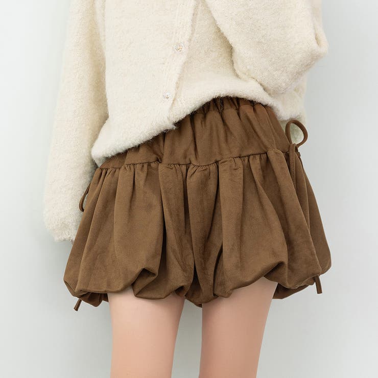 ブラウン | ミニスカート バルーン 全2色 | teddyshop