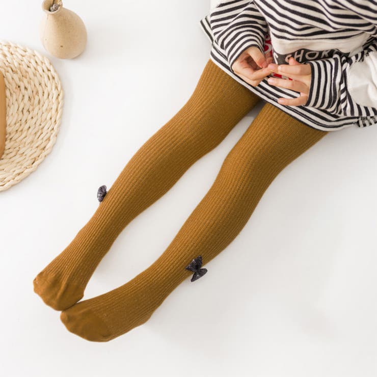 マスタード | キッズ タイツ 女の子 | Kids Teddy