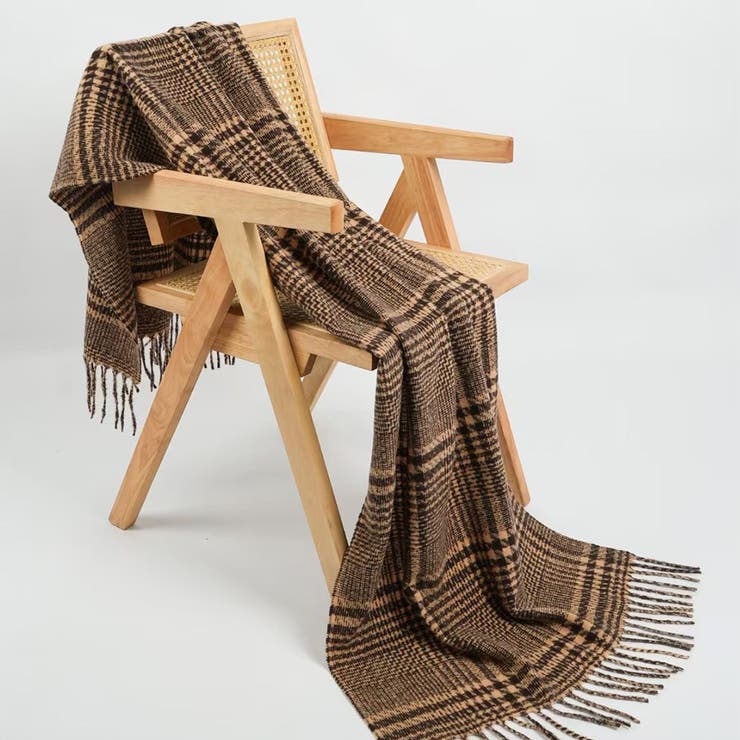 ブラウン×ダークブラウン | ストール 大判 全4色 | teddyshop