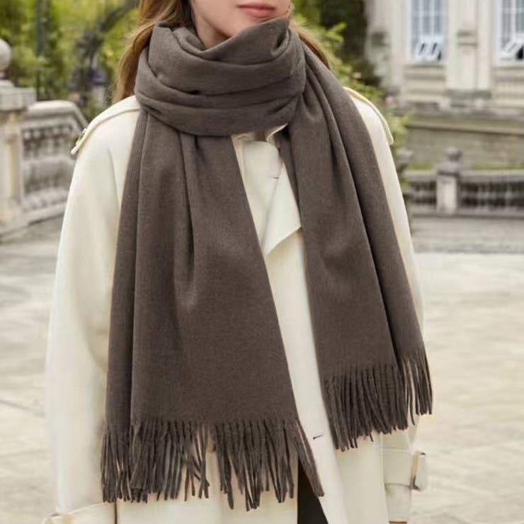 ダークブラウン | ストール 大判 全8色 | teddyshop