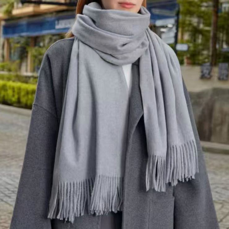 グレー | ストール 大判 全8色 | teddyshop