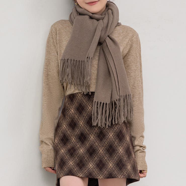 モカ | ストール 大判 全4色 | teddyshop