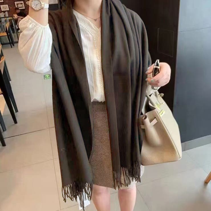 ブラウン | ストール 大判 全4色 | teddyshop