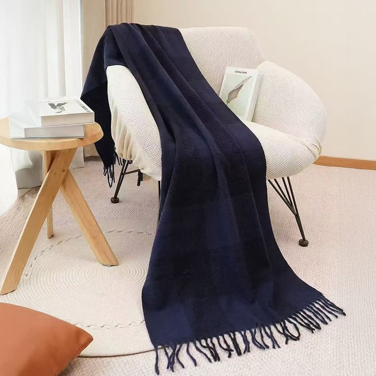 ネイビー | ストール 大判 全1色 | teddyshop