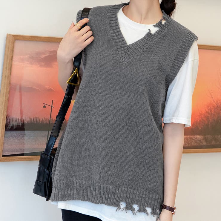 ベスト ニットベスト 秋[品番：TY000006120]｜teddyshop（テディー