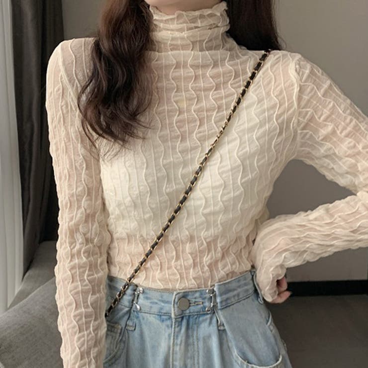 アイボリー | カットソー シースルー シアー | teddyshop