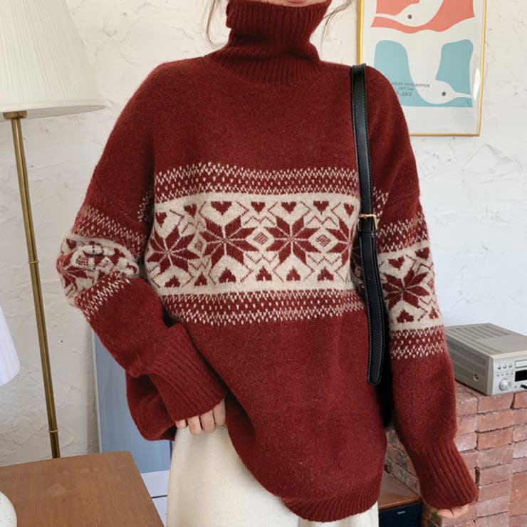 レッド | ニット セーター レディース | teddyshop