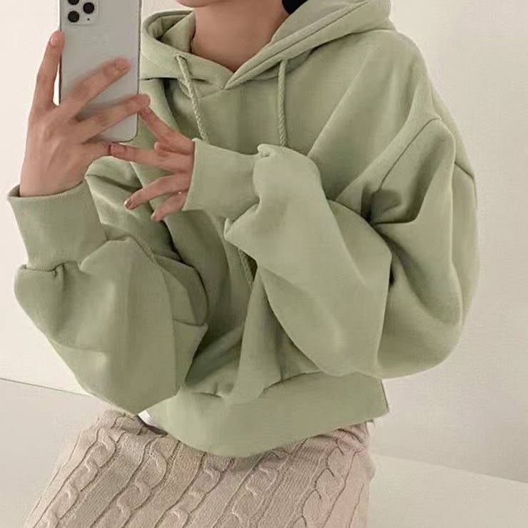 グリーン | パーカー トレーナー 裏起毛 | teddyshop