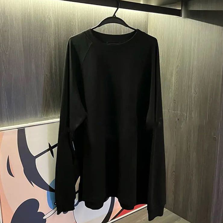 ブラック | プルオーバー オーバーサイズ トップス | teddyshop