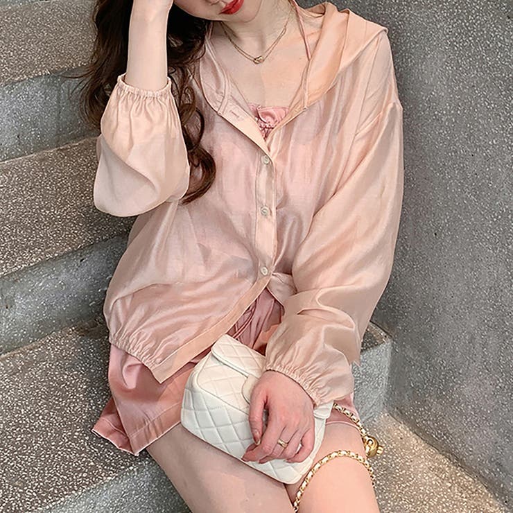 コーラルピンク | パーカー フーディー 上着 | teddyshop