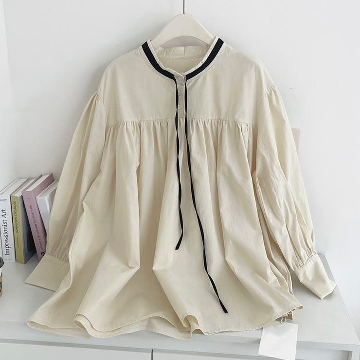 アイボリー | ブラウス トップス ロング丈 | teddyshop