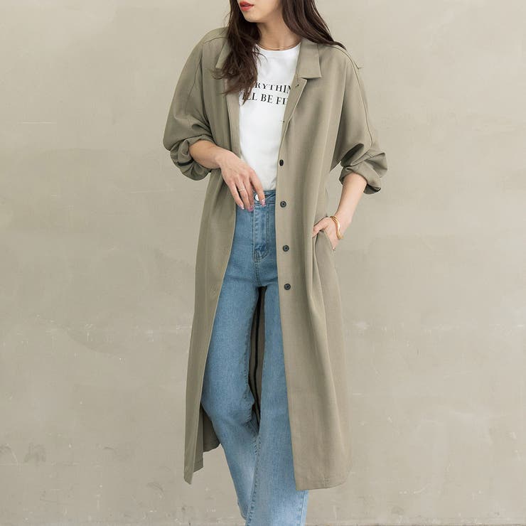 グレージュ | シャツワンピース ワンピース ロング | teddyshop