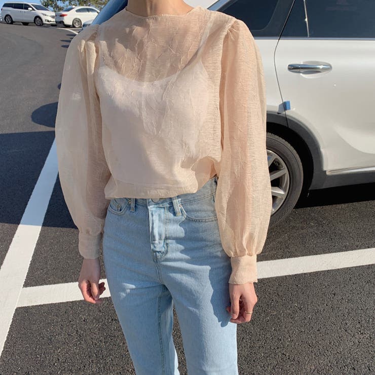 エクリュ | ブラウス シアー 長袖 | teddyshop