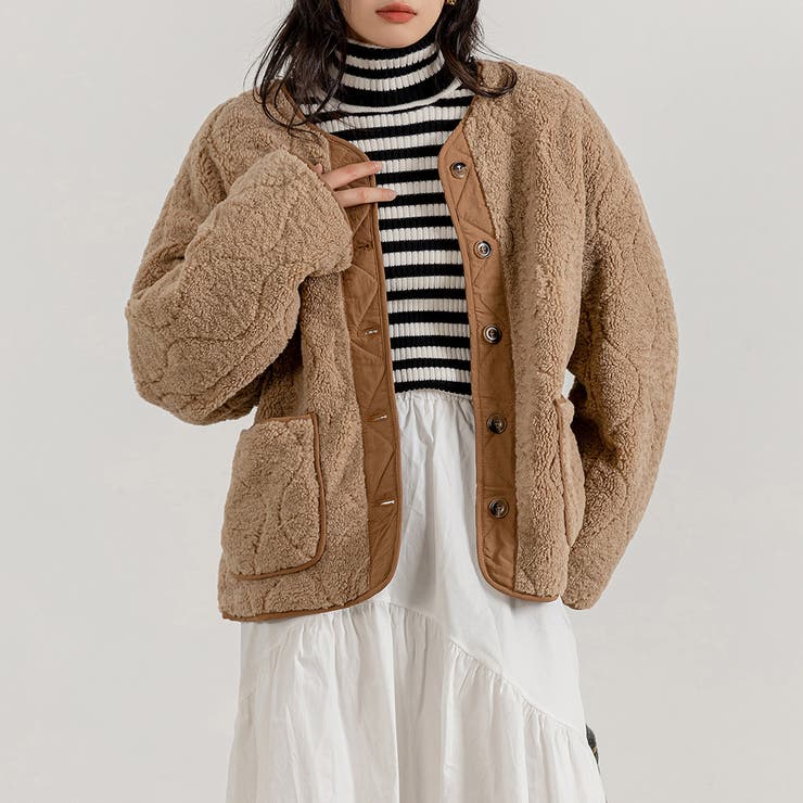 モカ | ブルゾン ボア ジャケット | teddyshop