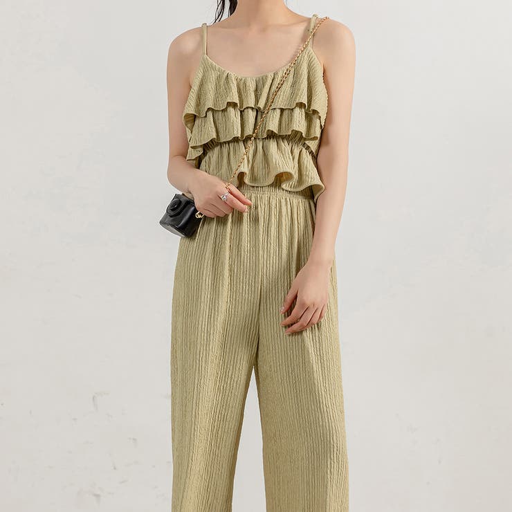 マスタード | セットアップ キャミソール リゾート | teddyshop