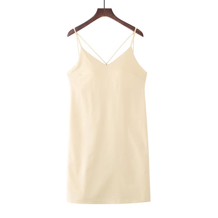 ベージュ | インナー ワンピース カップ付き | teddyshop