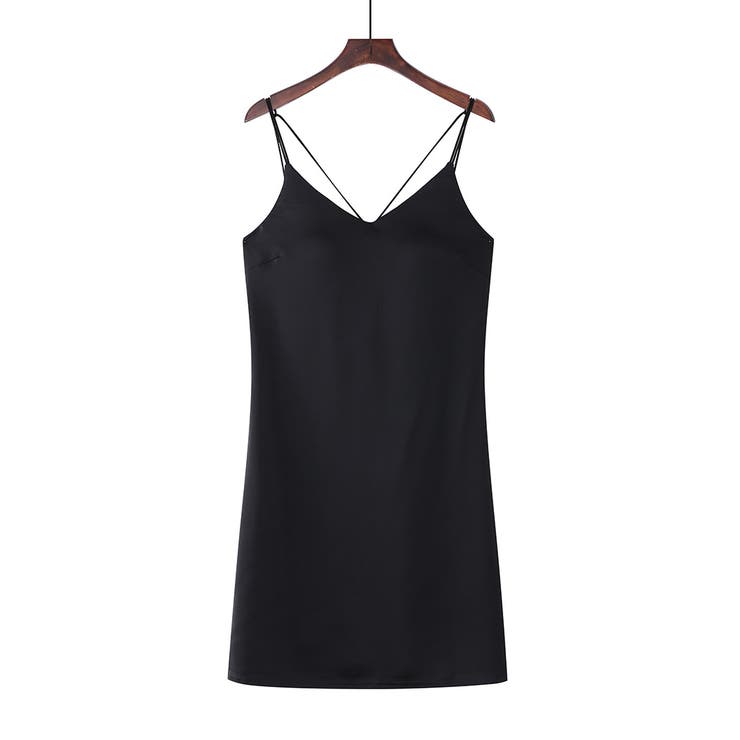 ブラック | インナー ワンピース カップ付き | teddyshop