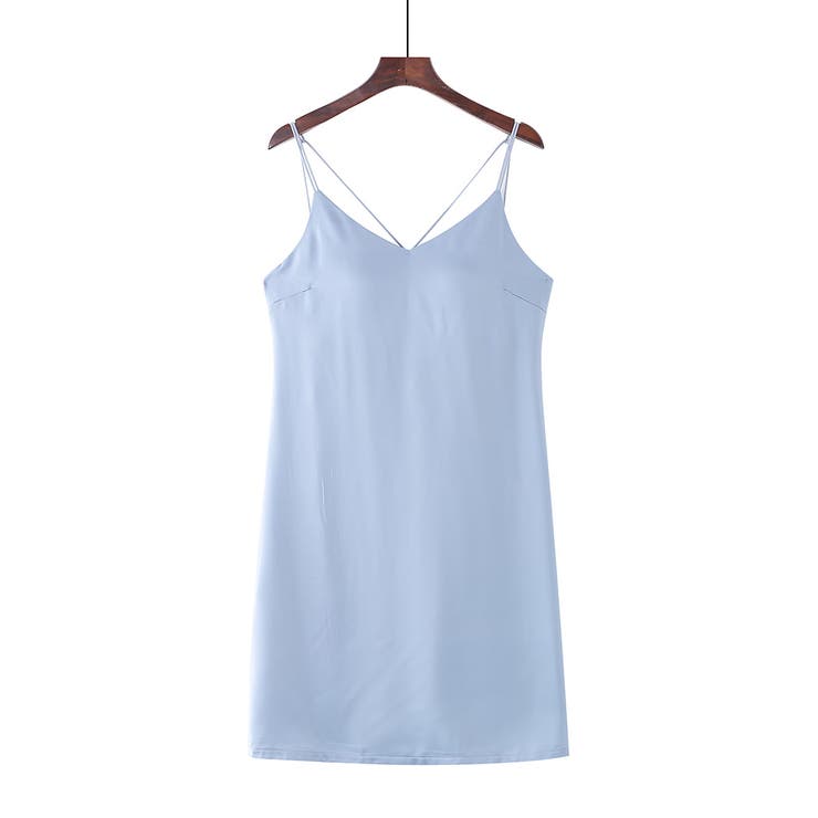 サックス | インナー ワンピース カップ付き | teddyshop