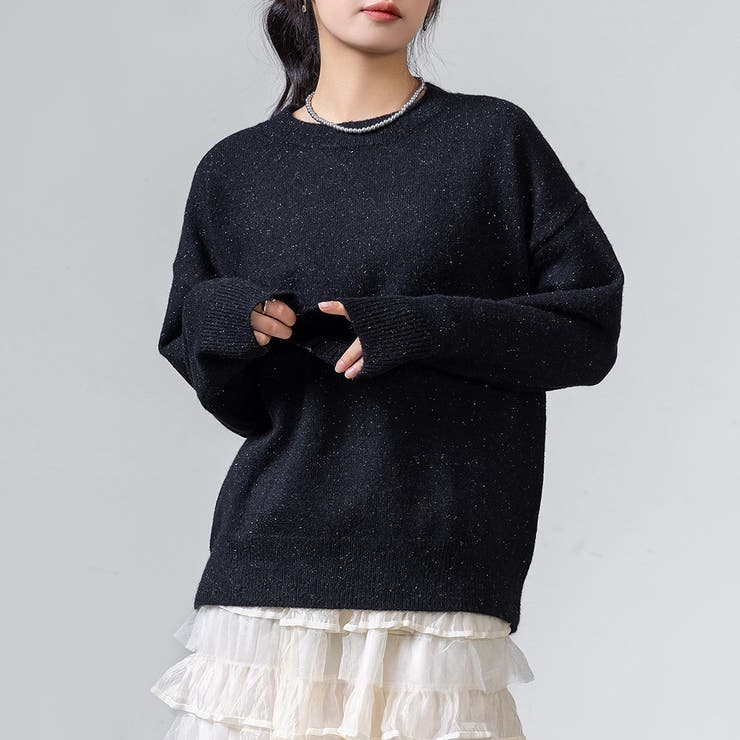 ニット ラメ セーター[品番：TY000008683]｜teddyshop（テディー