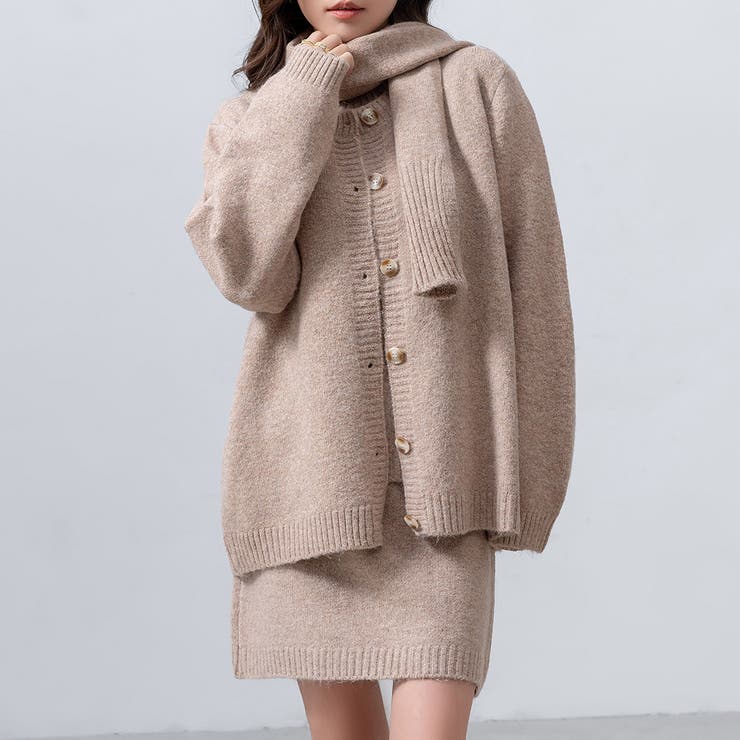 ニット セットアップ スカート[品番：TY000008701]｜teddyshop