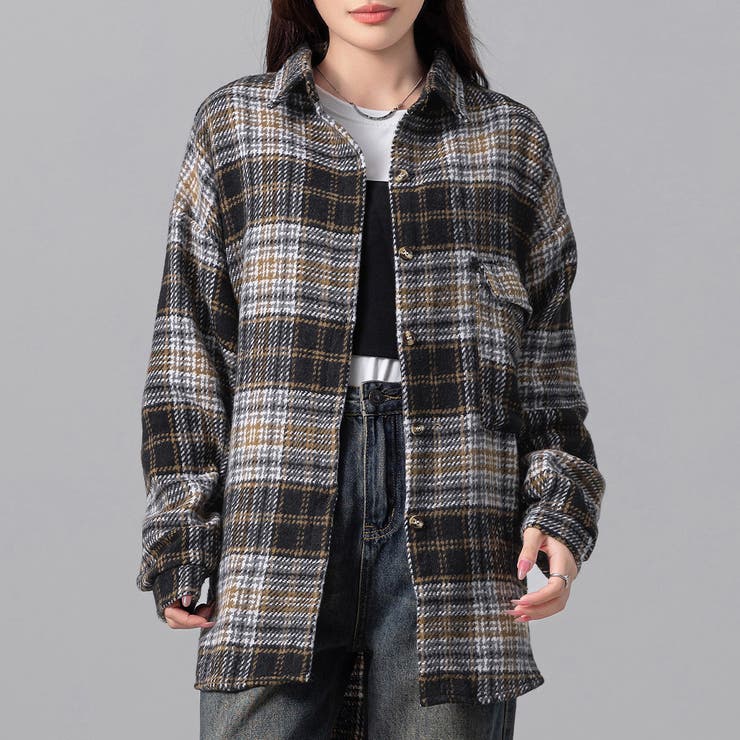 チェックシャツ タータンチェック レディース[品番：TY000008723