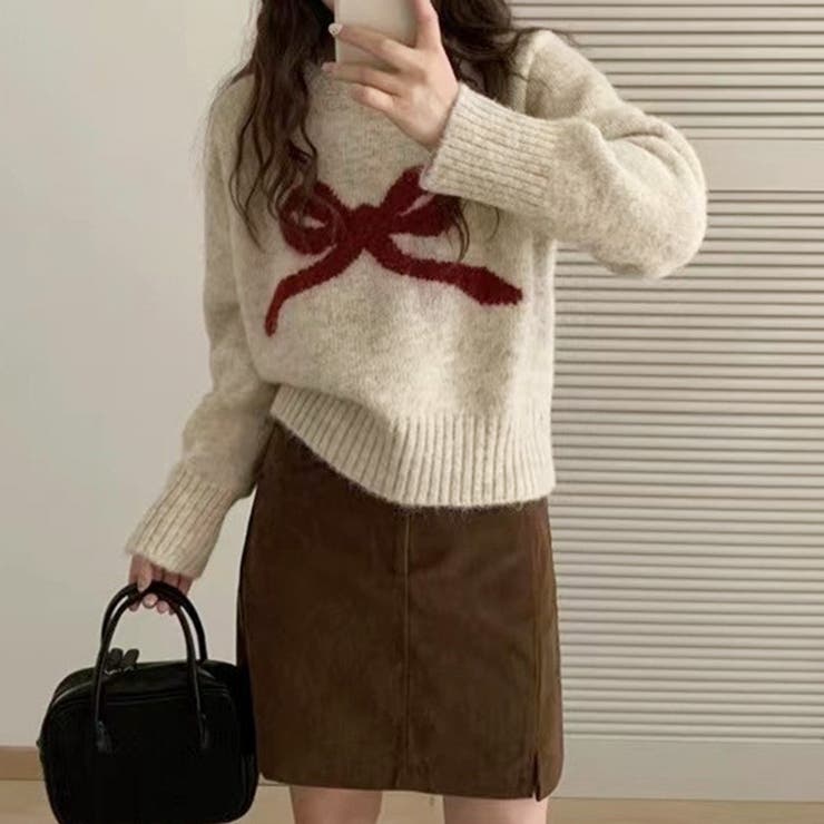 〈セット〉リボンジャガードロングパンツ　 カーディガン　ホワイト セット〉リボンジャガードロングパンツ カーディガン ホワイト セット