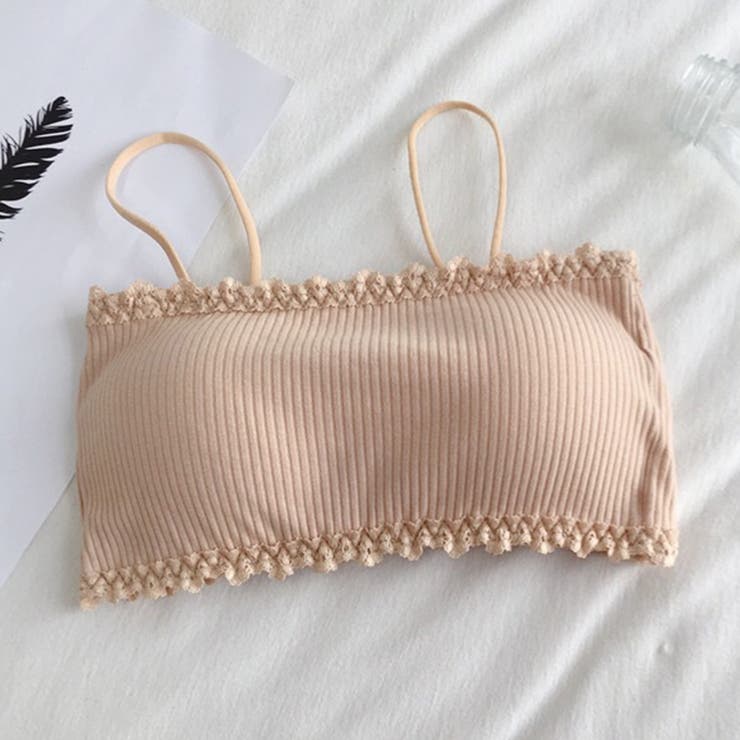 ベージュ | ブラトップ キャミソール ショート丈 | teddyshop
