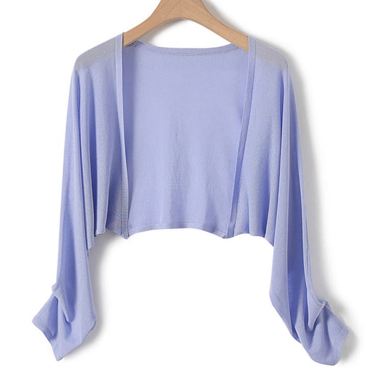 ブルーラベンダー | ボレロ カーディガン ショート丈 | teddyshop